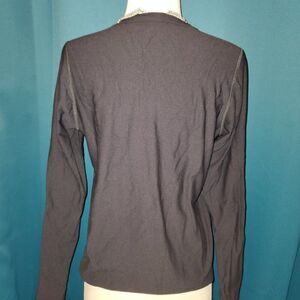 GH Unders Long Sleeve Thermal top - Black size small MADE in USA